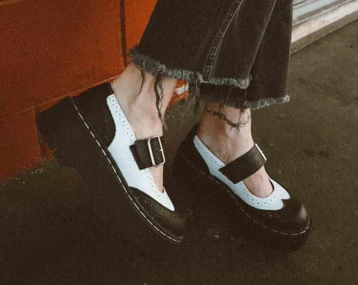 Black and White Double Decker Mary Jane Women TUK Shoes Mary Janes Black and White Double Decker Mary Jane Women TUK Shoes Mary Janes