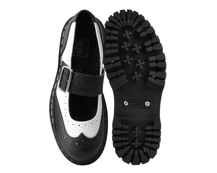 Black and White Double Decker Mary Jane Women TUK Shoes Mary Janes Black and White Double Decker Mary Jane Women TUK Shoes Mary Janes