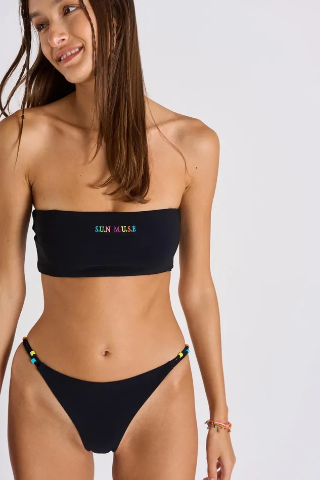 Black Bikini NOLO and AZZA COLORMOON Black Women Banana Moon Bralette