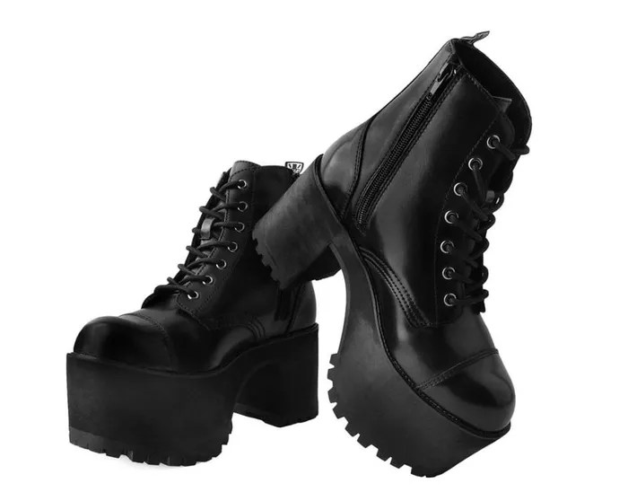 Black BrushOff 7Eye Nosebleed Boot Women TUK Shoes Vegan