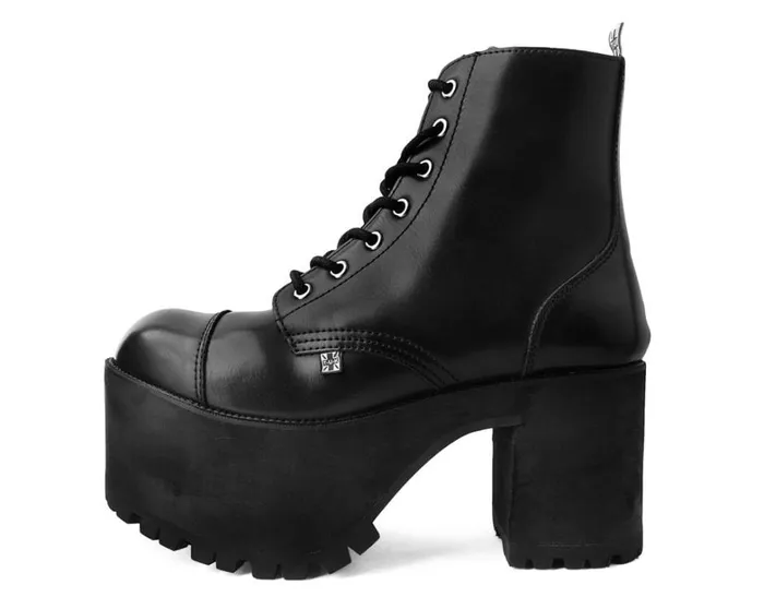 Black BrushOff 7Eye Nosebleed Boot Women TUK Shoes Vegan