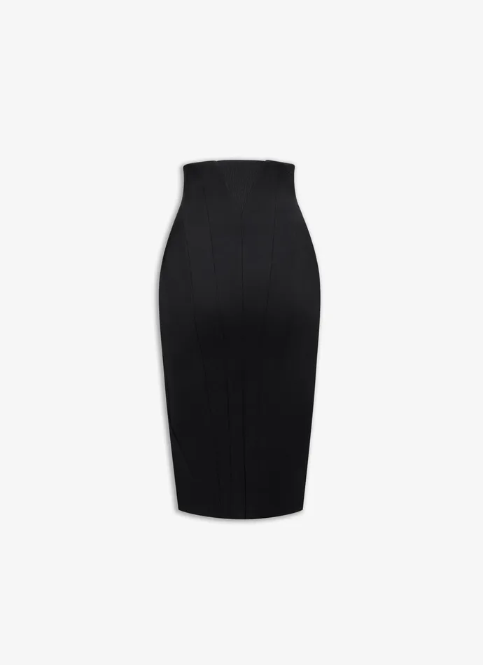 Black BUTTON SKIRT Women Alaa Skirts