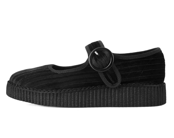 Black Corduroy Viva Low Mary Jane Women TUK Shoes Mary Janes Black Corduroy Viva Low Mary Jane Women TUK Shoes Mary Janes