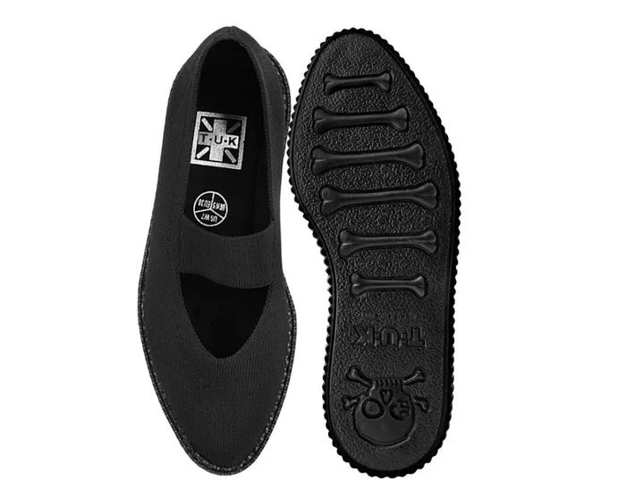 Black Flyknit Pointed Mary Jane Women TUK Shoes Mary Janes Black Flyknit Pointed Mary Jane Women TUK Shoes Mary Janes