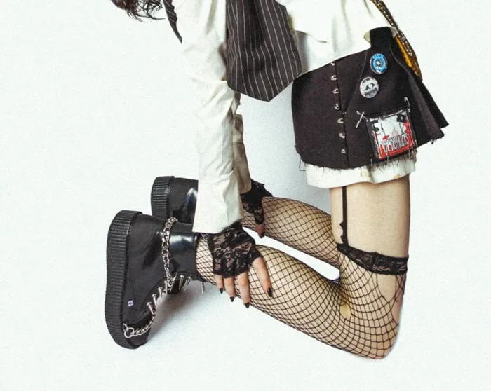 Black Haze Spike and Chain Viva Mondo Boot Women TUK Shoes Boots Black Haze Spike and Chain Viva Mondo Boot Women TUK Shoes Boots