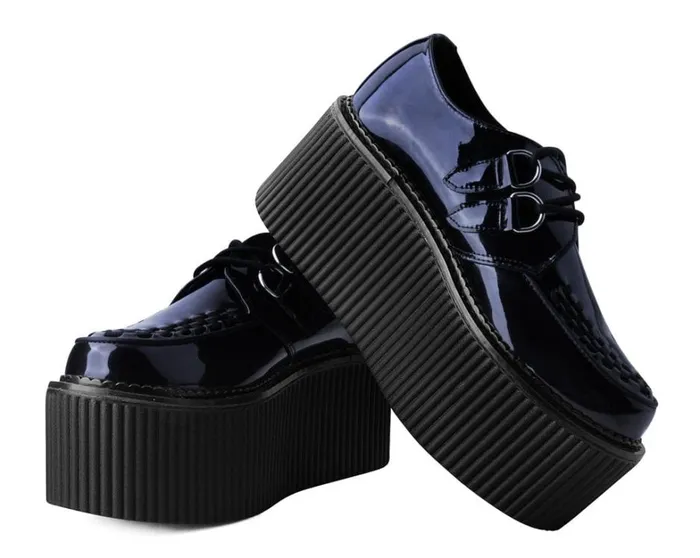 Black Patent Classic Stratocreeper Women TUK Shoes Vegan Black Patent Classic Stratocreeper Women TUK Shoes Vegan