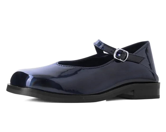 Black Prism Square Toe Mary Jane Women TUK Shoes Mary Janes