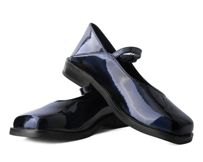 Black Prism Square Toe Mary Jane Women TUK Shoes Vegan Black Prism Square Toe Mary Jane Women TUK Shoes Vegan