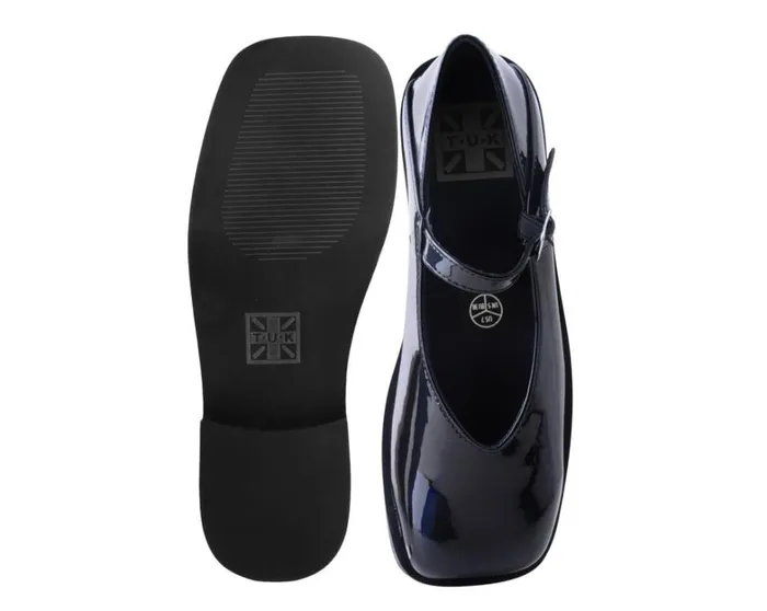 Black Prism Square Toe Mary Jane Women TUK Shoes Vegan Black Prism Square Toe Mary Jane Women TUK Shoes Vegan