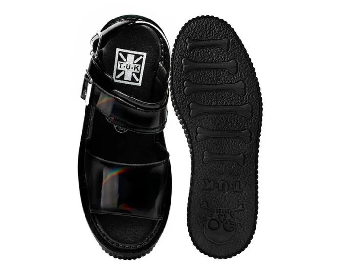 Black Rainbow Haze Strato Sandal Women TUK Shoes Platforms Black Rainbow Haze Strato Sandal Women TUK Shoes Platforms
