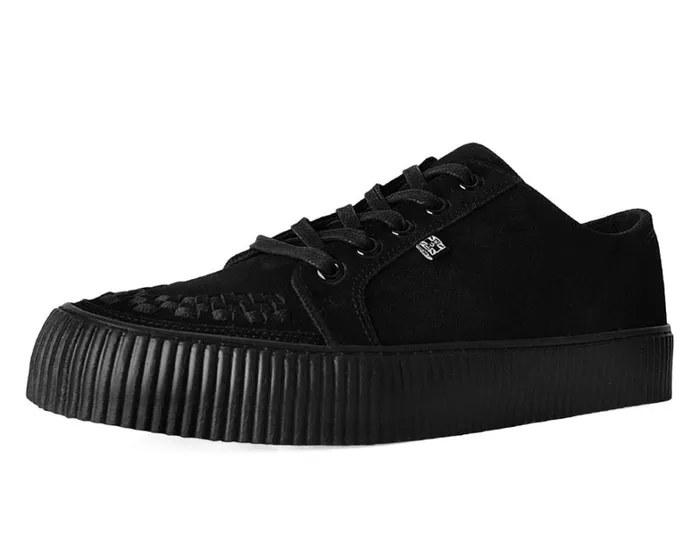 Black Suede LaceUp Creeper Sneaker Men TUK Shoes Sneakers