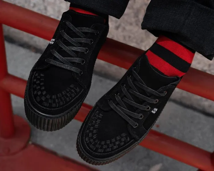 Black Suede LaceUp Creeper Sneaker Men TUK Shoes Sneakers Black Suede LaceUp Creeper Sneaker Men TUK Shoes Sneakers