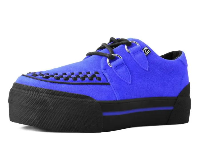 Black Suede Platform Sneaker Women TUK Shoes Sneakers