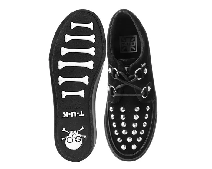 Black Suede Studded DRing Sneaker Men TUK Shoes Sneakers Black Suede Studded DRing Sneaker Men TUK Shoes Sneakers