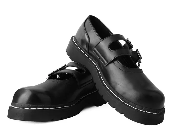 Black TUKskin 2Skull Buckle Mary Jane Women TUK Shoes Mary Janes Black TUKskin 2Skull Buckle Mary Jane Women TUK Shoes Mary Janes