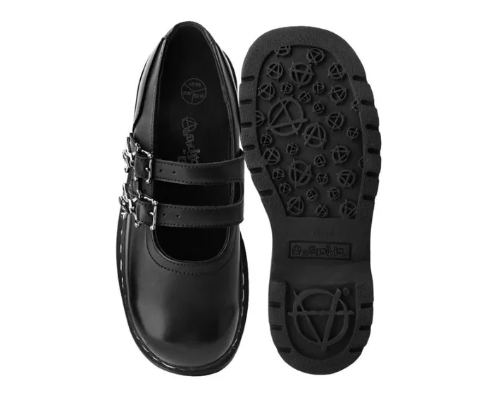Black TUKskin 2Skull Buckle Mary Jane Women TUK Shoes Mary Janes Black TUKskin 2Skull Buckle Mary Jane Women TUK Shoes Mary Janes