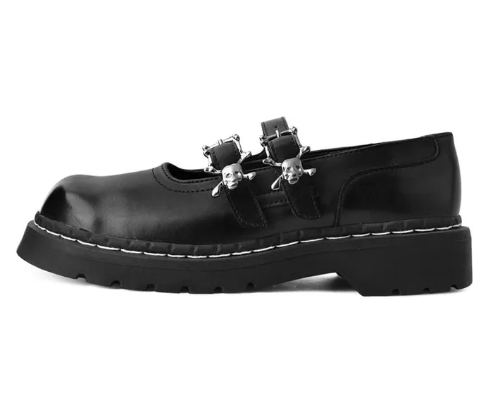Black TUKskin 2Skull Buckle Mary Jane Women TUK Shoes Mary Janes Black TUKskin 2Skull Buckle Mary Jane Women TUK Shoes Mary Janes