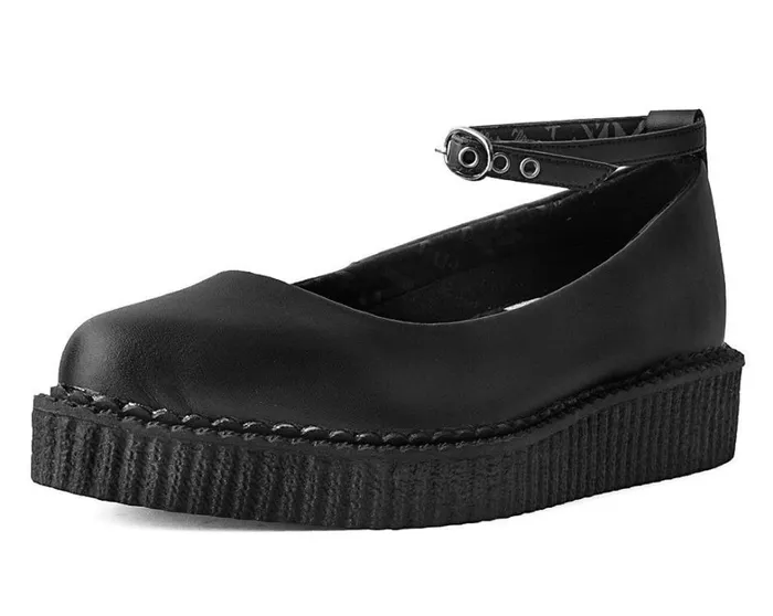 Black TUKskin Ballet Ankle Strap Creeper Mary Jane Shoe Women TUK Shoes Mary Janes Black TUKskin Ballet Ankle Strap Creeper Mary Jane Shoe Women TUK Shoes Mary Janes
