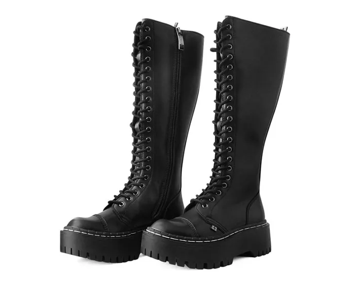 Black TUKskin Kneehigh Double Decker Boot Men TUK Shoes Boots Black TUKskin Kneehigh Double Decker Boot Men TUK Shoes Boots