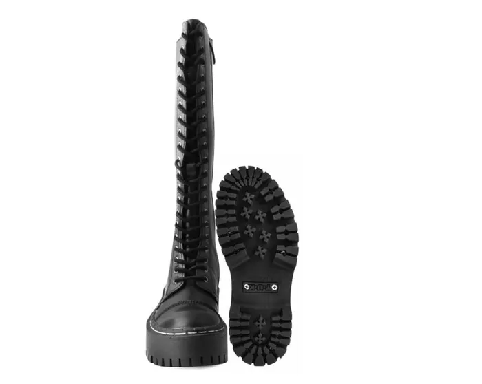 Black TUKskin Kneehigh Double Decker Boot Men TUK Shoes Boots Black TUKskin Kneehigh Double Decker Boot Men TUK Shoes Boots