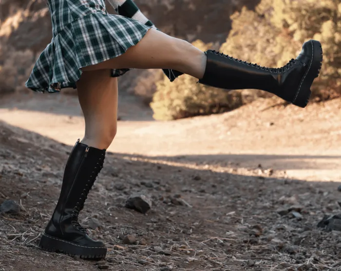 Black TUKskin Kneehigh Double Decker Boot Men TUK Shoes Boots Black TUKskin Kneehigh Double Decker Boot Men TUK Shoes Boots