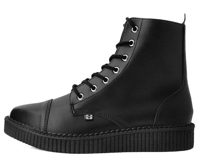 Black TUKskin Vegan Pointed Lace Up Creeper Boots Men TUK Shoes Boots Black TUKskin Vegan Pointed Lace Up Creeper Boots Men TUK Shoes Boots