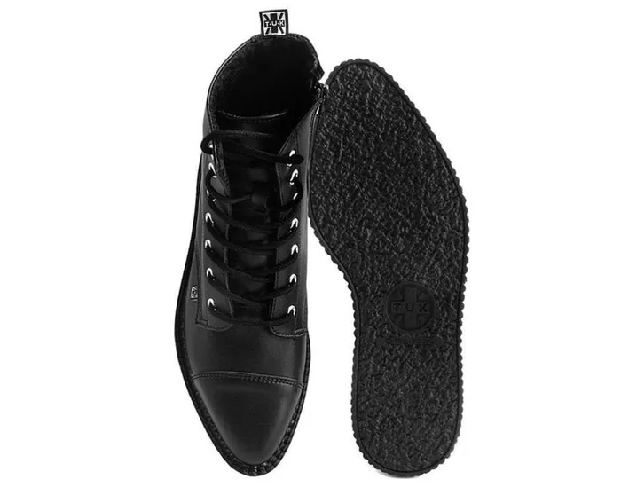 Black TUKskin Vegan Pointed Lace Up Creeper Boots Men TUK Shoes Boots Black TUKskin Vegan Pointed Lace Up Creeper Boots Men TUK Shoes Boots