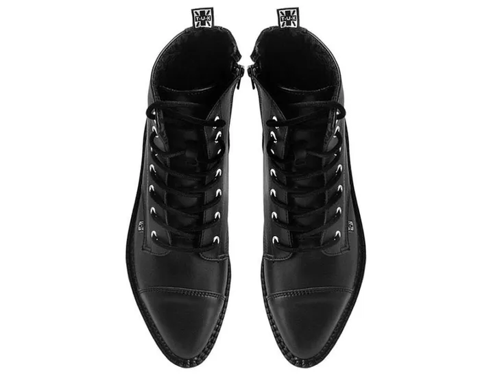 Black TUKskin Vegan Pointed Lace Up Creeper Boots Men TUK Shoes Boots Black TUKskin Vegan Pointed Lace Up Creeper Boots Men TUK Shoes Boots