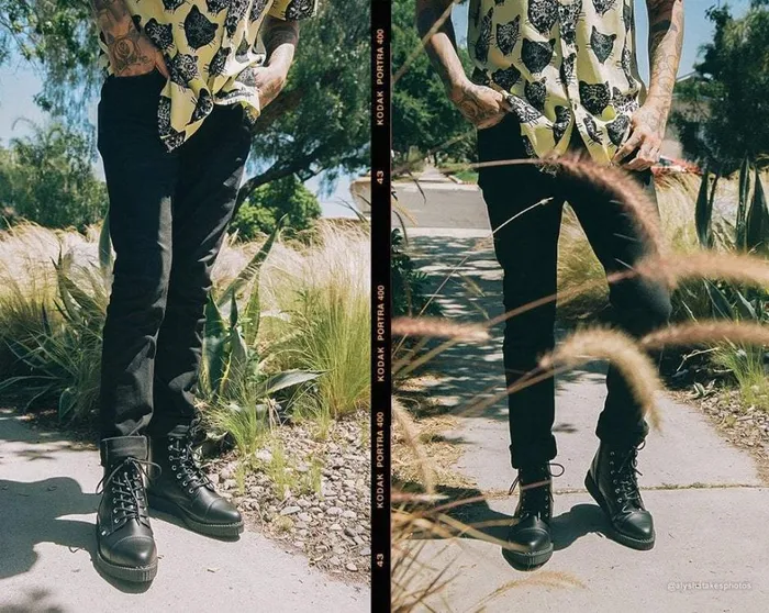 Black TUKskin Vegan Pointed Lace Up Creeper Boots Men TUK Shoes Boots Black TUKskin Vegan Pointed Lace Up Creeper Boots Men TUK Shoes Boots