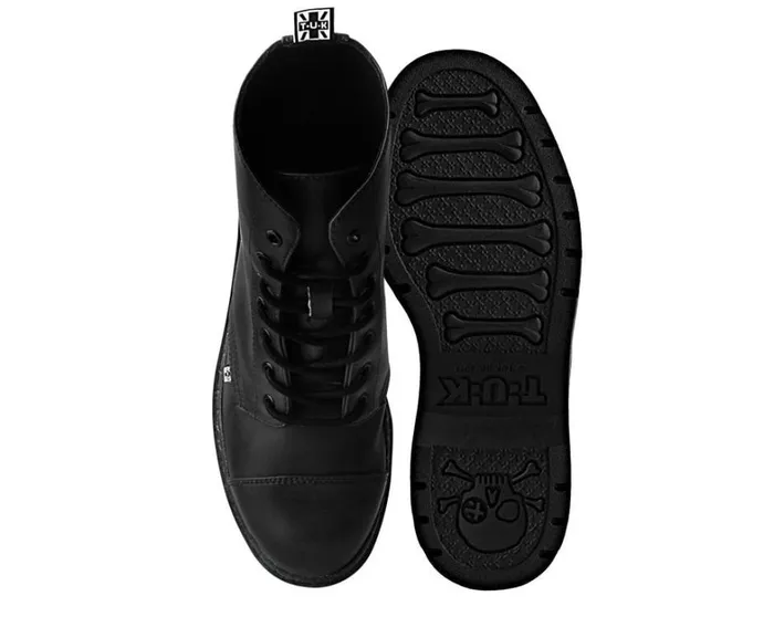 Black Waxy 7Eye Capped Toe Boot Men TUK Shoes Boots Black Waxy 7Eye Capped Toe Boot Men TUK Shoes Boots