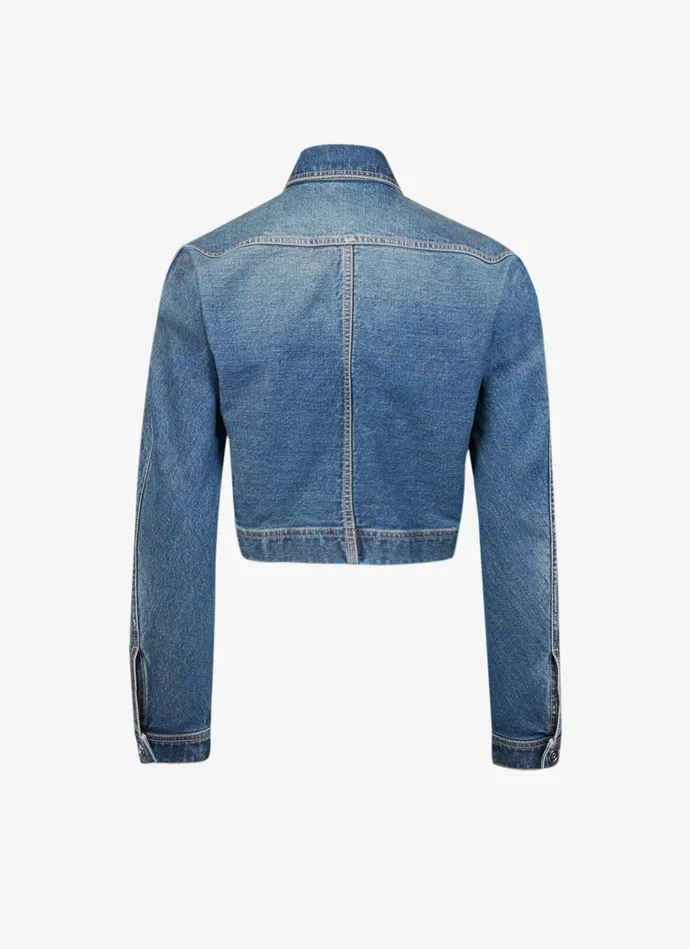 Blue Denim Cardi Jacket Women Alaa Coats and Jackets
