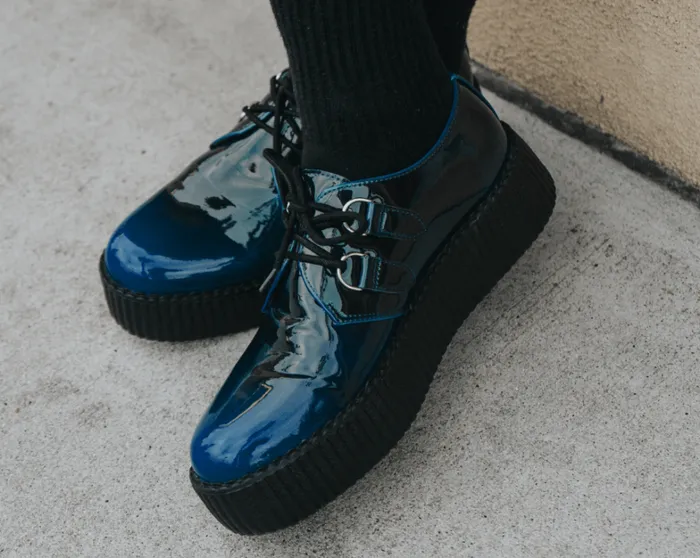 Blue Gradient DRing Mondo Creeper Men TUK Shoes Vegan Blue Gradient DRing Mondo Creeper Men TUK Shoes Vegan