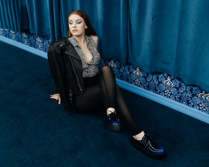 Blue Gradient DRing Mondo Creeper Men TUK Shoes Vegan Blue Gradient DRing Mondo Creeper Men TUK Shoes Vegan