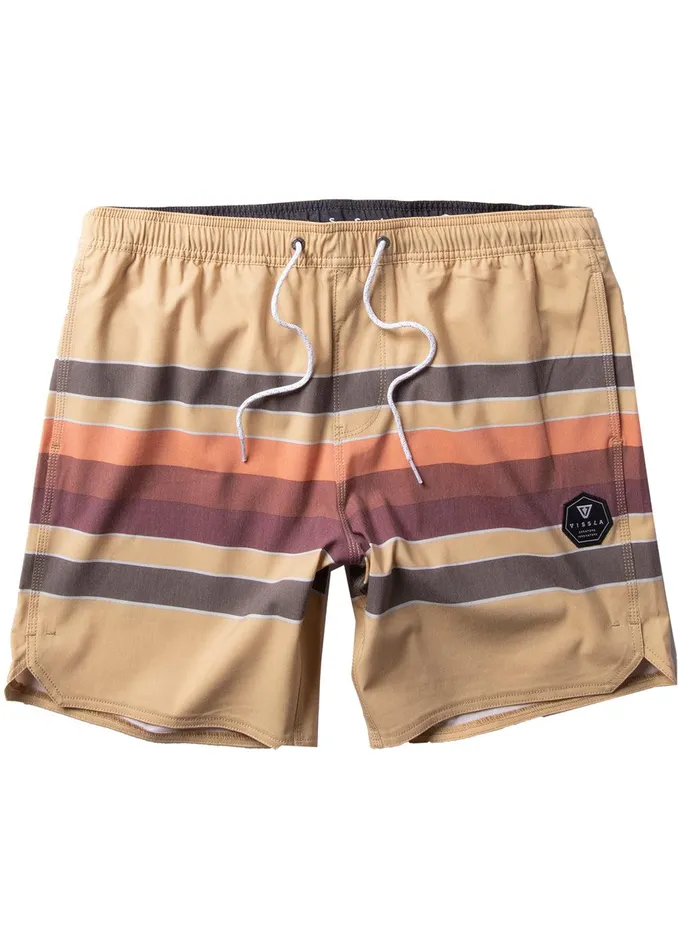 Boardshorts Men Vissla Fist Bump 175034 Ecolastic Boardshort OCHRE