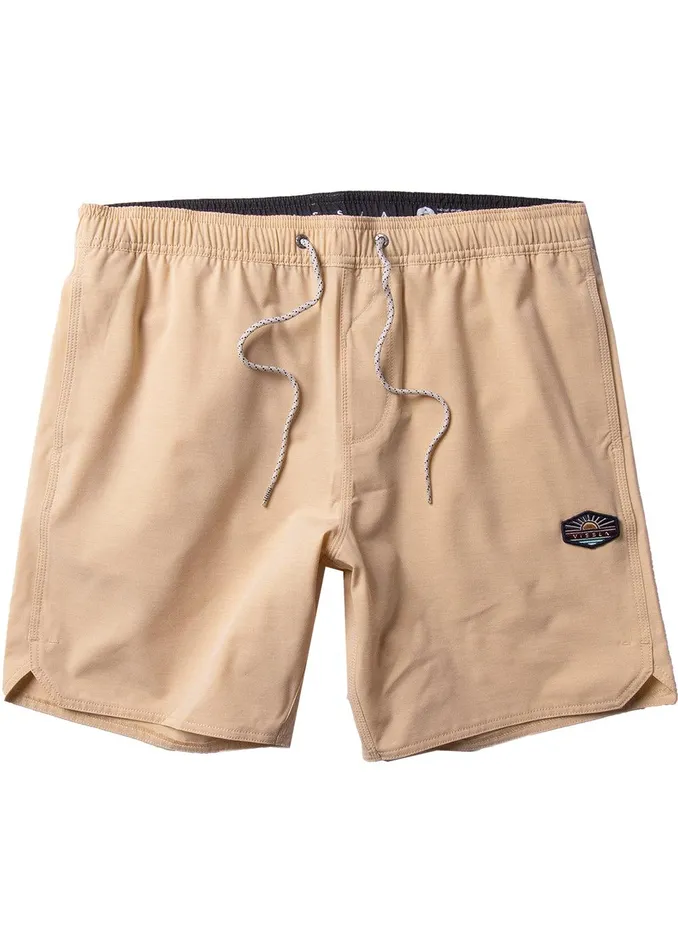 Boardshorts Men Vissla Solid Sets 175034 Ecolastic Boardshort Golden Hour