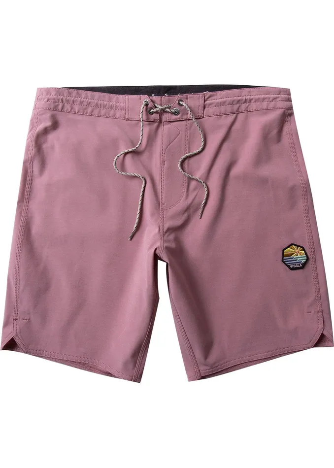 Boardshorts Men Vissla Solid Sets 185034 Boardshort Dusty Rose