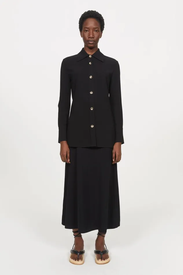 Boni Shirt Black Women Rodebjer Shirts and Blouses