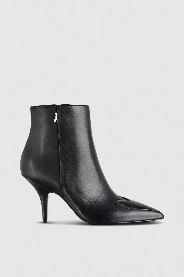 Boots Women Patrizia Pepe Heeled Leather Ankle Boots Nero