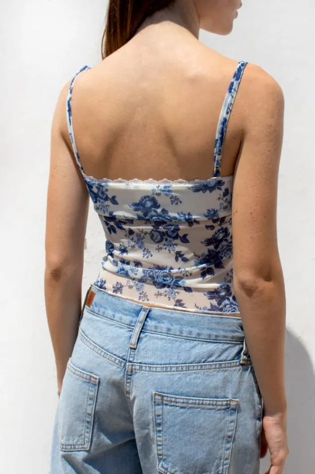 Bow Tank Top Women Subdued Tops