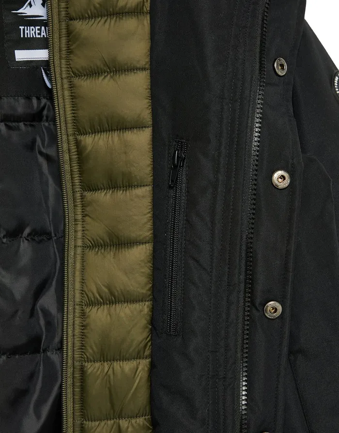 Boys Black Mock Layer Coat Black Threadbare Jackets and Coats Boys Black Mock Layer Coat Black Threadbare Jackets and Coats