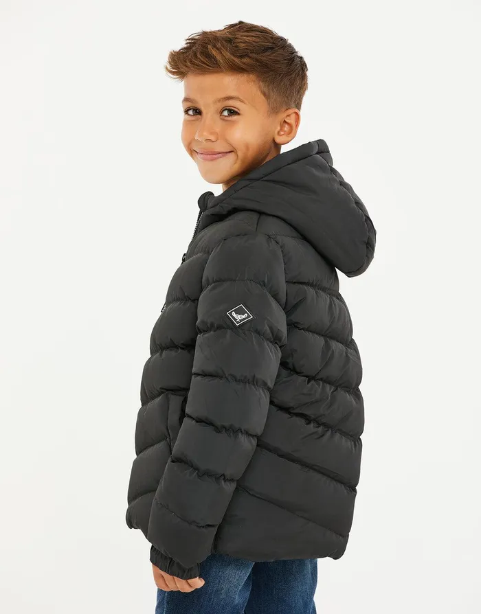 Boys Black Puffer Jacket Black Threadbare Jackets and Coats Boys Black Puffer Jacket Black Threadbare Jackets and Coats