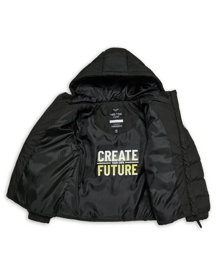 Boys Black Puffer Jacket Black Threadbare Jackets and Coats Boys Black Puffer Jacket Black Threadbare Jackets and Coats