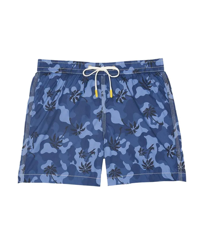 Boys Hartford Clothing Blue Camo Achille Kids Swim Shorts