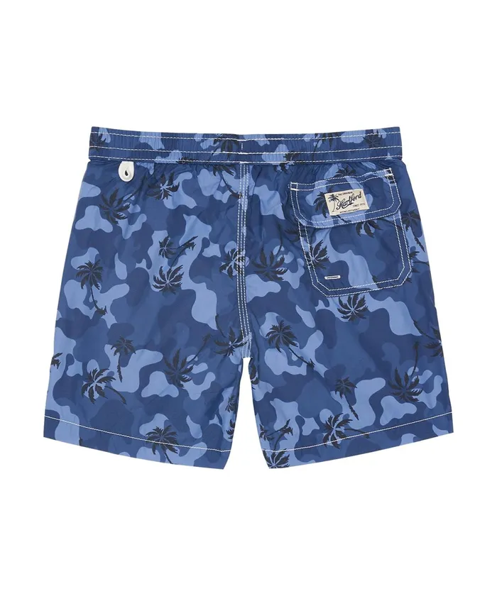 Boys Hartford Clothing Blue Camo Achille Kids Swim Shorts