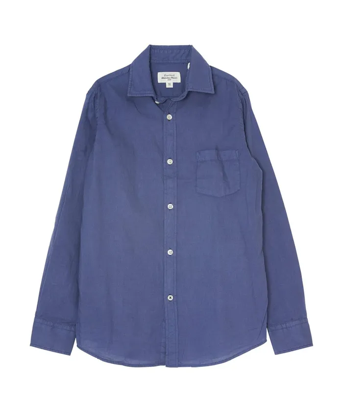 Boys Hartford Clothing Blue Summer Voile Paul Kids Shirt