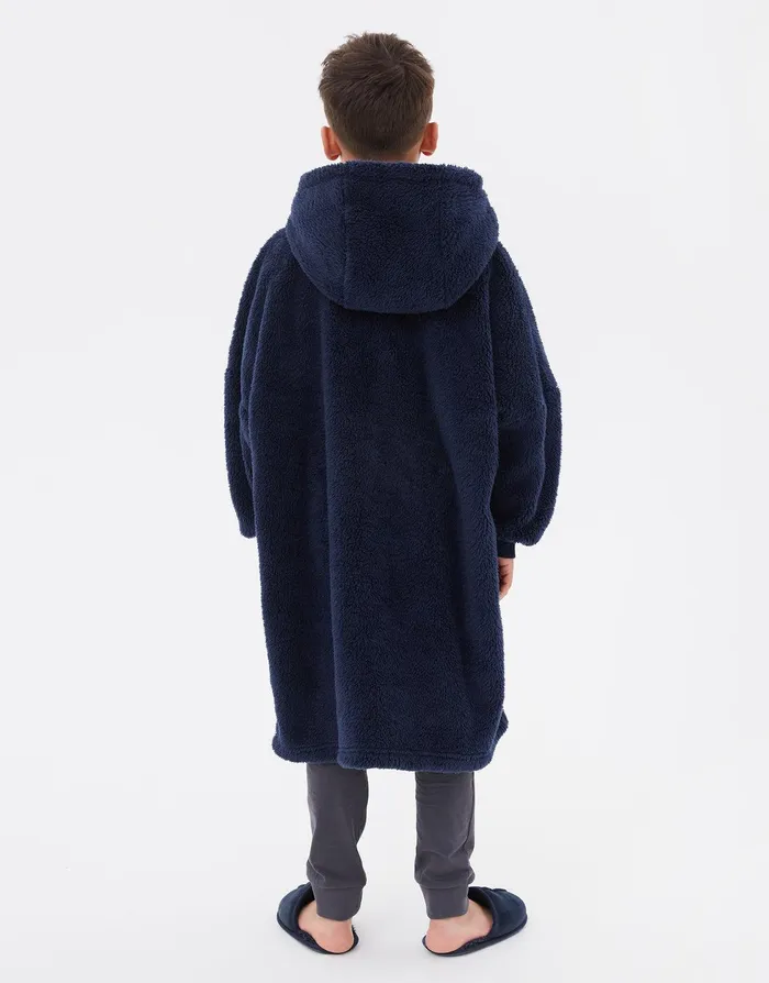 Boys Navy Oversized Longline Hoodie Navy Threadbare Hoodies Boys Navy Oversized Longline Hoodie Navy Threadbare Hoodies