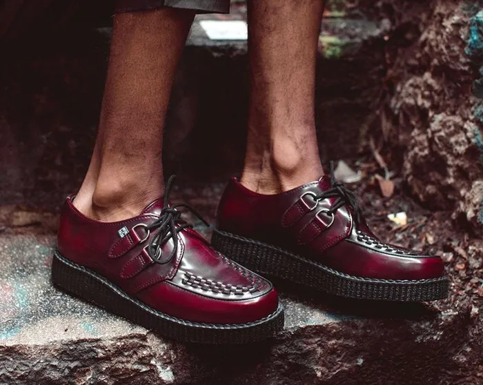 Burgundy RubOff TUKskin Viva Low Creeper Men TUK Shoes Dress Shoes Burgundy RubOff TUKskin Viva Low Creeper Men TUK Shoes Dress Shoes