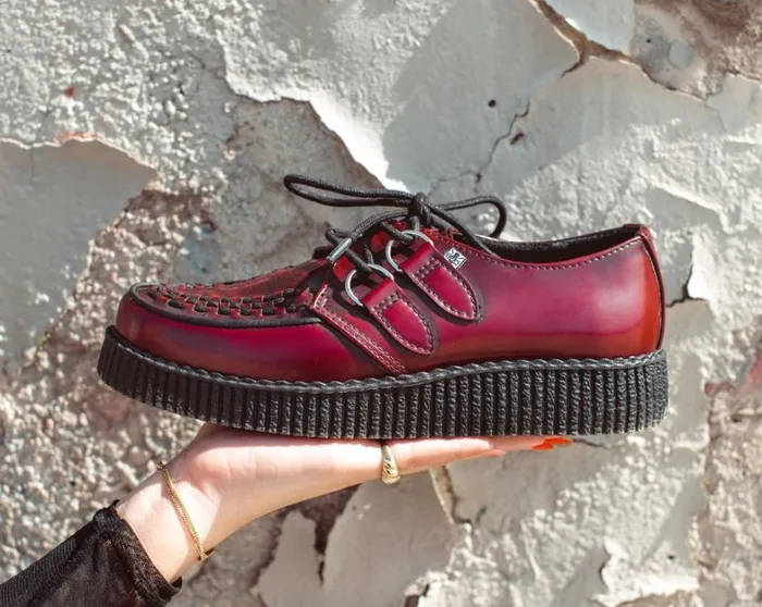 Burgundy RubOff TUKskin Viva Low Creeper Men TUK Shoes Dress Shoes Burgundy RubOff TUKskin Viva Low Creeper Men TUK Shoes Dress Shoes