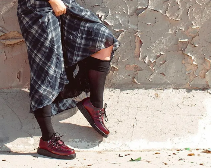 Burgundy RubOff TUKskin Viva Low Creeper Men TUK Shoes Dress Shoes Burgundy RubOff TUKskin Viva Low Creeper Men TUK Shoes Dress Shoes