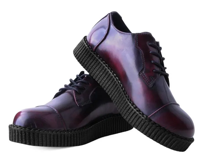 Burgundy TUKskin Toe Cap Viva Low Creeper Men TUK Shoes Dress Shoes Burgundy TUKskin Toe Cap Viva Low Creeper Men TUK Shoes Dress Shoes